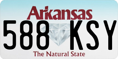 AR license plate 588KSY