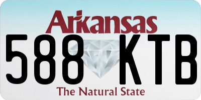 AR license plate 588KTB