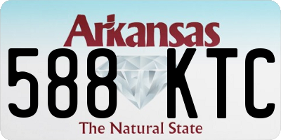 AR license plate 588KTC