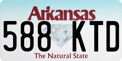 AR license plate 588KTD