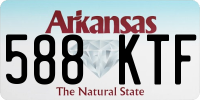 AR license plate 588KTF
