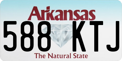 AR license plate 588KTJ