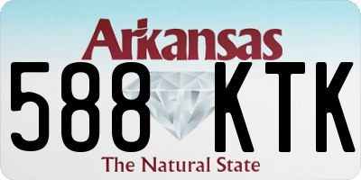 AR license plate 588KTK