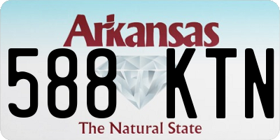 AR license plate 588KTN