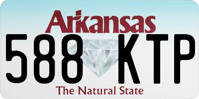 AR license plate 588KTP