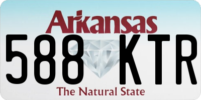 AR license plate 588KTR