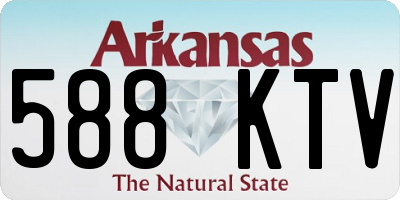 AR license plate 588KTV
