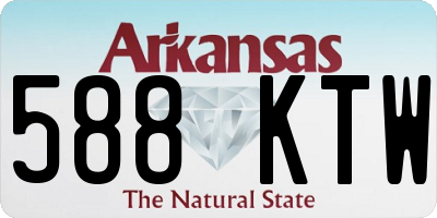 AR license plate 588KTW