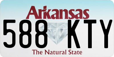 AR license plate 588KTY