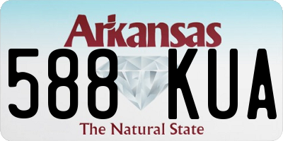 AR license plate 588KUA
