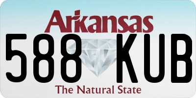 AR license plate 588KUB