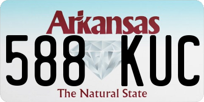 AR license plate 588KUC