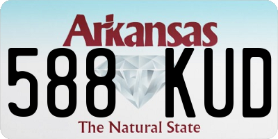 AR license plate 588KUD
