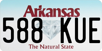 AR license plate 588KUE