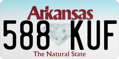 AR license plate 588KUF