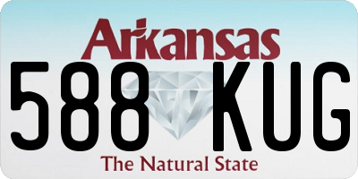 AR license plate 588KUG