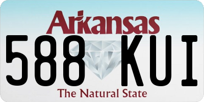 AR license plate 588KUI