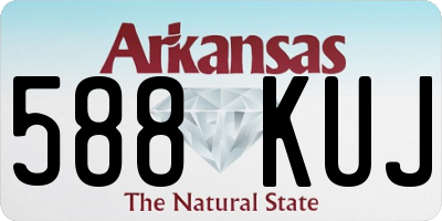 AR license plate 588KUJ