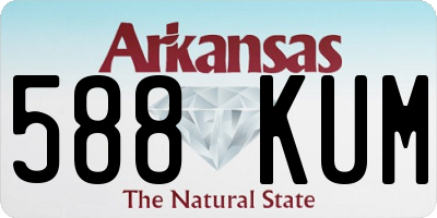 AR license plate 588KUM