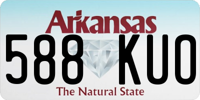 AR license plate 588KUO