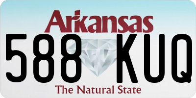 AR license plate 588KUQ