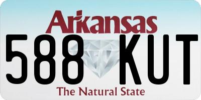 AR license plate 588KUT