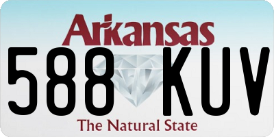 AR license plate 588KUV