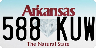 AR license plate 588KUW