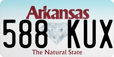 AR license plate 588KUX