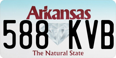 AR license plate 588KVB