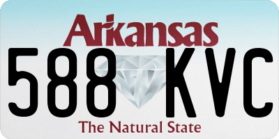 AR license plate 588KVC