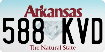 AR license plate 588KVD