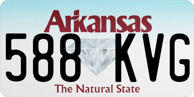 AR license plate 588KVG