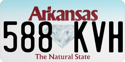 AR license plate 588KVH