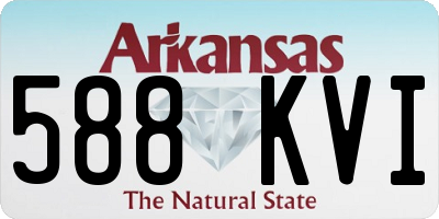 AR license plate 588KVI