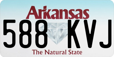 AR license plate 588KVJ