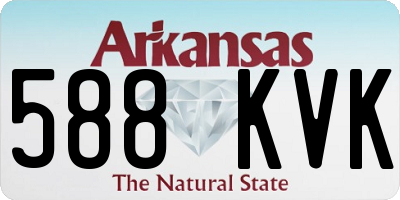 AR license plate 588KVK