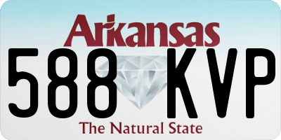 AR license plate 588KVP