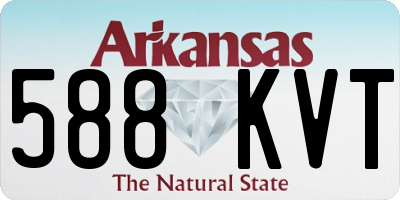 AR license plate 588KVT