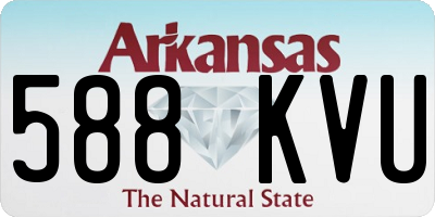 AR license plate 588KVU