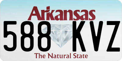 AR license plate 588KVZ