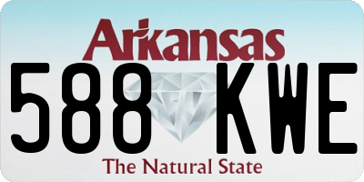 AR license plate 588KWE