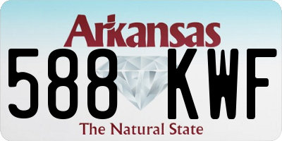 AR license plate 588KWF