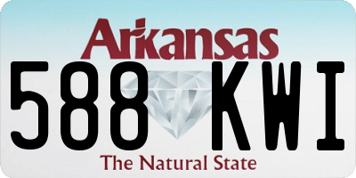 AR license plate 588KWI