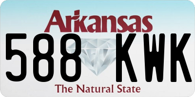 AR license plate 588KWK