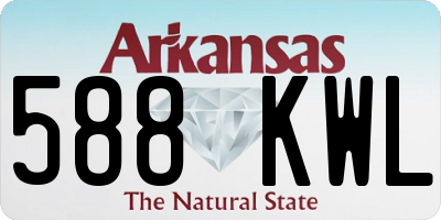 AR license plate 588KWL