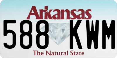 AR license plate 588KWM
