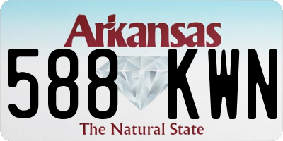 AR license plate 588KWN