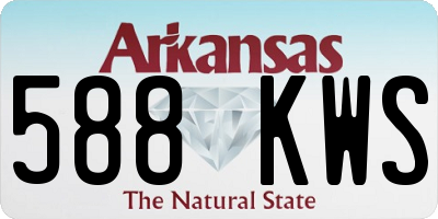 AR license plate 588KWS