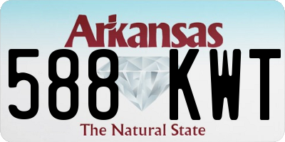 AR license plate 588KWT